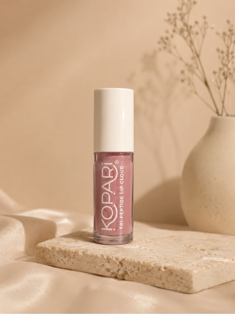 Kopari Tri-Peptide Lip Cloud Hydrating Lip Treatment Nude Pink